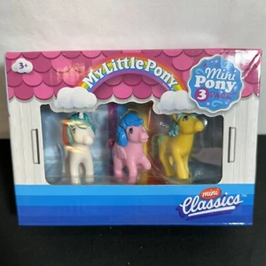 My Little Pony Mini Pony 3 Pack Brand New Classics Retro Firefly Gusty Bubbles - Picture 1 of 7