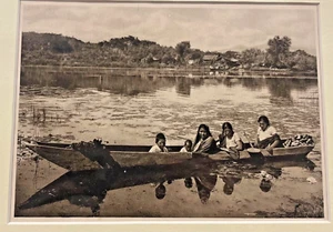 Mexico: Patzcuaro Lagoon/Laguna de Patzcuaro - B&W - Photogravure - Hugo Brehme - Picture 1 of 4