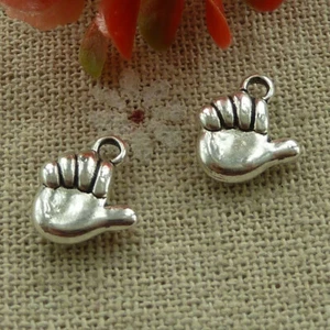 Envío Gratis 140 piezas Dijes de Mano Plata Tibetana 13x11mm L-3359 - Imagen 1 de 4