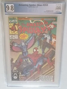 Amazing Spider-Man #353 NOT CGC PGX 9.8 Punisher, Darkhawk App - Mark Bagley - Picture 1 of 2