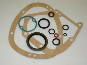 06-7243 Norton Gearbox trans gasket and oil seal set kit MK1 MK2 650 750 850 - Foto 1 di 1