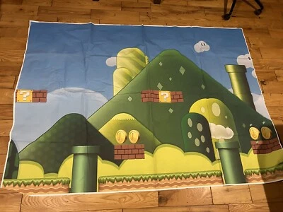 马里奥主题房间横幅挂毯墙旗任天堂超级马里奥兄弟 🍄 — 第 1/4 张图片
