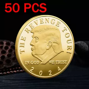 50PCS THE REVENNGE TOUR President COMMANDER IN CHIEF 2024 Donald Trump Coin - Picture 1 of 7