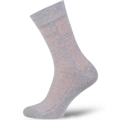 Paquete de 5 calcetines de vestir transpirables de algodón para hombre calcetines ultrafinos grises, talla 7-9 Foto 1 de 4