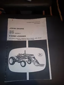 John Deere Tractor 35, Series 1 Farm Loader Operators Manual - Picture 1 of 1