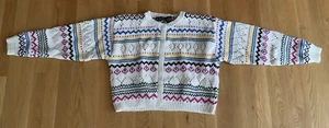 Damen Handgestrickt 100 % Baumwolle Pullover Lizsport M - Bild 1 von 5