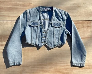 Vintage. Auth. Clothing I.O.U World Class Jeansblazer Damen Blau GR. S HONGKONG - Bild 1 von 7