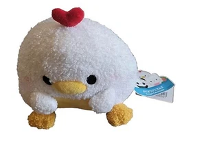 Onigiri Animals 8" Mini Chicken Plush White Yellow Stuffed Bird Kawaii Fukuya - Picture 1 of 8