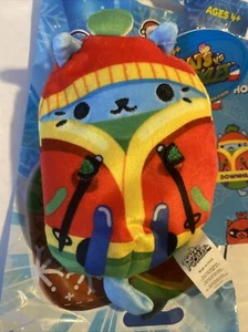 Cats vs Pickles Bean Bag Plush Holiday Squad Wave Downhill Ski Cat #458 - Picture 1 of 4