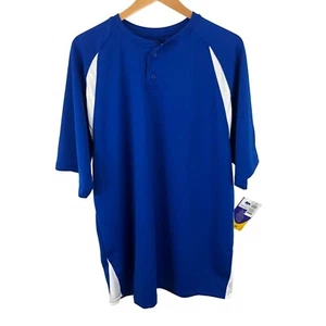 Champro Sports Mens Size Large Blue/White Baseball Softball Team Jersey Shirt - Picture 1 of 10