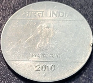2010 INDIA 2 RUPEES (BOMBAY MINT) KM# 327 US SELLER COMBINED SHIPPING REFUND - Picture 1 of 2