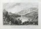 1830 Antique Print; Upper Lake Of Killarney, Ireland After William Bartlett