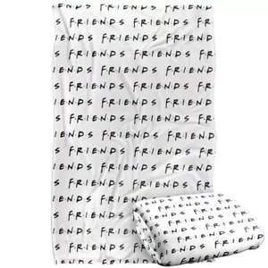 Friends Logo Repeat Silky Touch Super Soft Throw Blanket - Picture 1 of 8