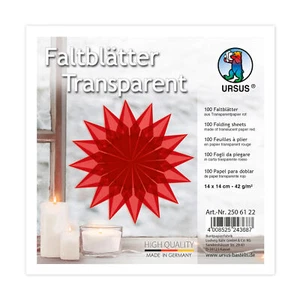 Pieghevoli in Carta Trasparente, 14 x 14 cm - Foto 1 di 9