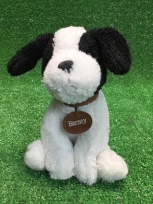 Cuddle me Friends Tesco Barney The Dog Plush Black White Puppy See Description - Image 1 of 4