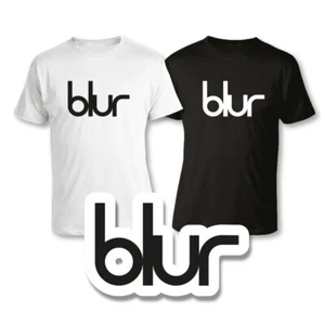 T-SHIRT BLUR LOGO SCRITTA MUSIC T SHIRT MAGLIA MAGLIETTA - 100% COTONE - Foto 1 di 2