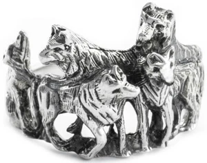 Nymeria Wolf Pack Ring 925 Silver Symbol Jewelry - New - Picture 1 of 1