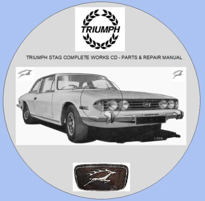 MANUALE OFFICINA TRIUMPH STAG FACTORY - INCLUDE SCHEMA CABLAGGIO A COLORI