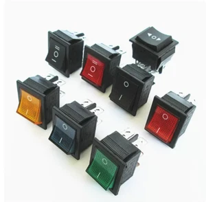 KCD4 Schiffstyp Wippschalter Schalter Reset 4/6 Pin 2/3-Position 16A 250VAC - Picture 1 of 28