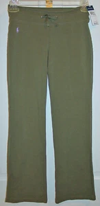 RALPH LAUREN OLIVE GIRLS JOGGING PANTS SIZE MEDIUM NEW WITH TAGS - Picture 1 of 4