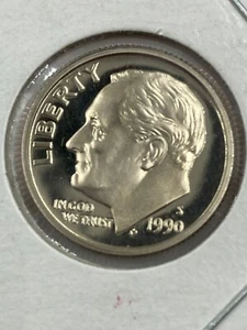 1990-S Roosevelt Memorial Dime Gem Proof - Picture 1 of 2