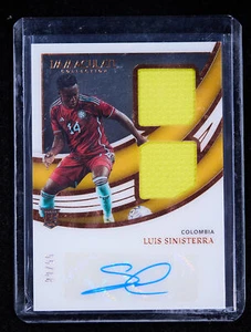 Luis Sinisterra 2022-23 Panini Immaculate Collection Dual Patch Auto RC 55/68 - Picture 1 of 2