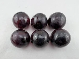 6 PCS PURPLE REPRODUCTION GLASS FLOAT FISHING BALL 2” - Picture 1 of 3