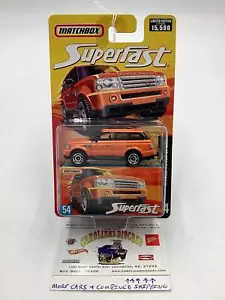Matchbox 2006 Superfast #54 Range Rover Sport *Vein on back of card* - Picture 1 of 9