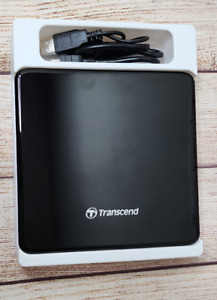 Transcend 8K Extra Slim Portable DVD Writer Optical Drive (TS8XDVDS-K)