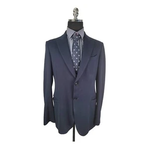 Armani Collezioni Mens 40L Blazer Sport Coat Two Button Wool Blend Sports Jacket - Picture 1 of 10