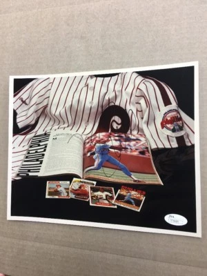 Mike Schmidt Collector's Collage Autographed 8x10! JSA COA! Phillies! - Image 1 of 4