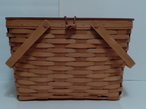 Longaberger - Baskets - New - LG Picnic Basket Combo - WB Cover
