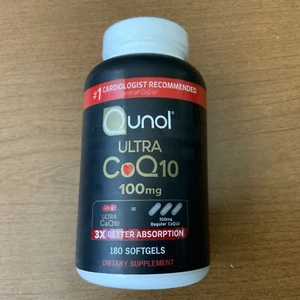 Qunol Ultra CoQ10 Supplement 3x Better Absorption - 180 Softgels - Exp 03/2028 - Picture 1 of 7
