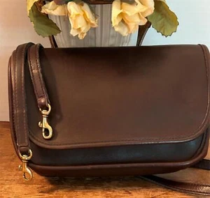 HTF COACH VINTAGE DARK BROWN RICHIE CROSSBODY BAG 9937 USA Very Good Condition - Picture 1 of 9