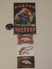 Denver Broncos mini Helmet, mini 9cm x 6cm Poster and 3cm × 4.5cm stickers