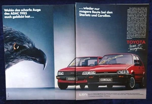 Toyota Starlet und Corolla ....... originale Werbung aus 1986 - Bild 1 von 1