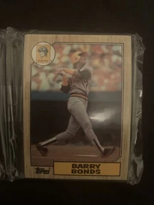 1987 Topps Rack Pack--Tarjeta de novato Barry Bonds Pirates #320 que se muestra en la parte superior - Imagen 1 de 3