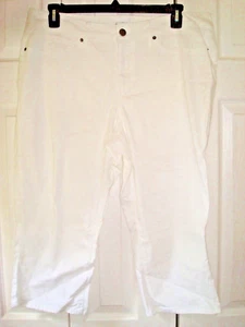 Caprihose Damen Übergröße weiß Größe 18 W Simply Emma 360 NEU - Bild 1 von 2