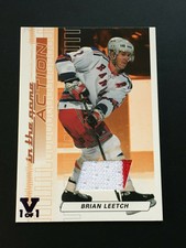2003-04 ITG In The Game Action Brian Leetch 1/1 Patch 1 v 1 