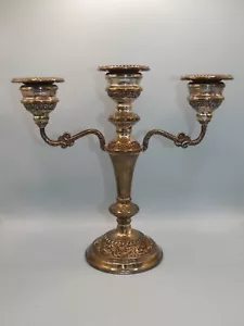 Attraente candelabro a tre rami in argento sterling pieno - Broadway & Co - 1976 - Foto 1 di 11