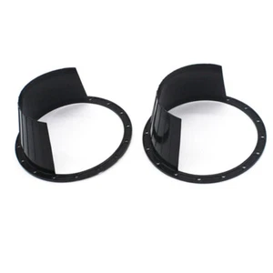 2Pcs Car Door Audio Speaker Ring Waterproof Covers Trim Washer Black Universal - Picture 1 of 5