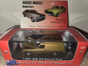 1:64 Holden WB V8 Panel Van in Oyster Metallic with HQ GTS Wheels - Picture 1 of 3