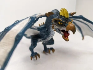 Schleich Sammlerstück 2014 blau-weiß Eldrador Drache Flieger Spielzeug Figur - Bild 1 von 12