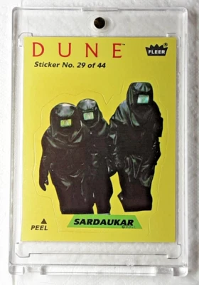 1984 DUNE MOVIE TRADING CARD STICKER 29 SARDAKAR - Image 1 of 2