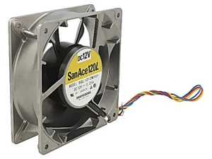 Ventilador 9GL1212M101: CC axial 12VDC 120x120x38mm 126m3/h 32dBA esférico SANYO - Imagen 1 de 1