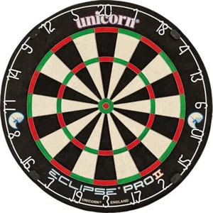 Unicorn Bristle Board Eclipse Pro2 Dartboard Dartscheibe Tunierboard Steeldart - Bild 1 von 6
