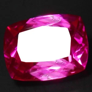 Natürlicher zertifizierter 25,65 ct Utah roter Beryll Bixbite 19 x 15 mm Kissen unbeheizte Edelsteine - Bild 1 von 6