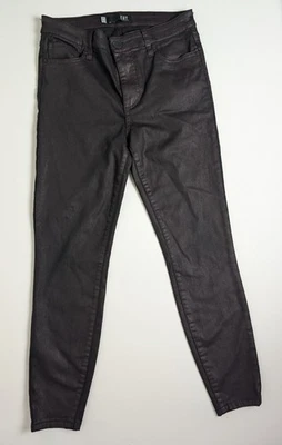 KUT from the Kloth Women's Pants Size 6 Black Coated Skinny Mid Rise 28x27 - Image 1 of 4