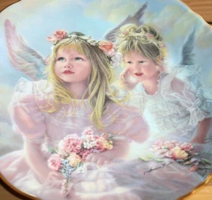 Sandra Kuck Collectible Plate Sharing Secrets 1996 Reco 84-R60-52.1 3806ST - Imagen 1 de 5