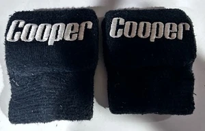 VINTAGE BLACK SET OF COOPER HOCKEY WRISTBANDS - Picture 1 of 7